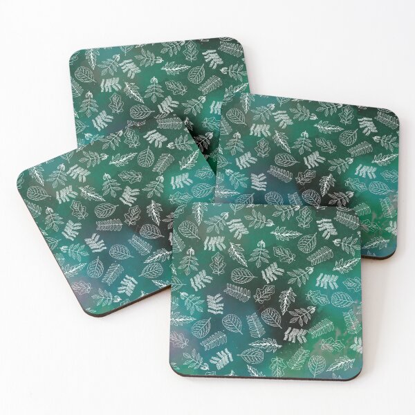 Item preview, Leaves pattern, white leaf, greenery pattern designed and sold by patternme.