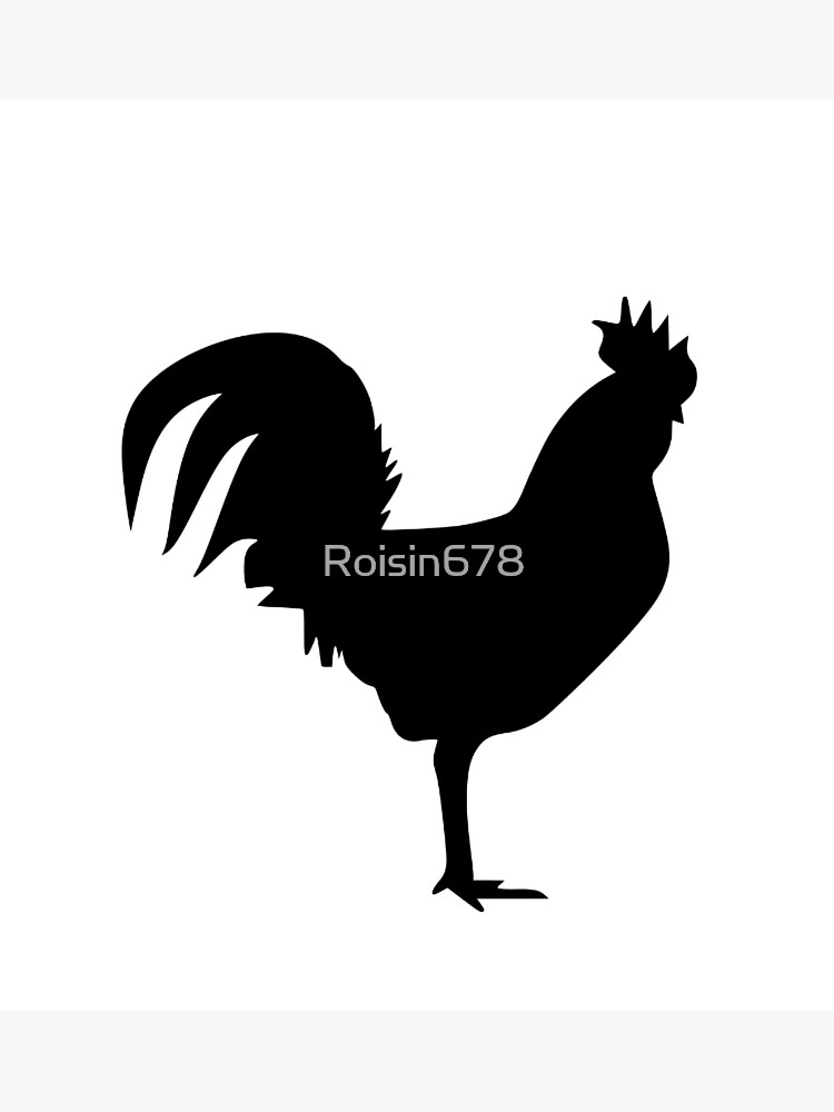 "Game fowl silhouette " Sticker for Sale by Roisin678 Redbubble