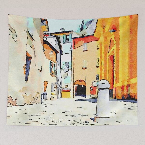 Item preview, Brisighella: foreshortening with cippus designed and sold by Giuseppe Cocco.