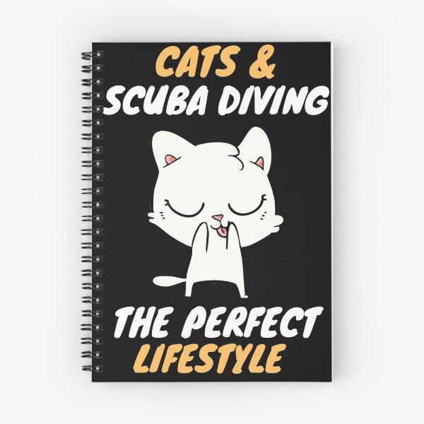 Item preview, cats and scuba lifestyle designed and sold by SnowballStep.