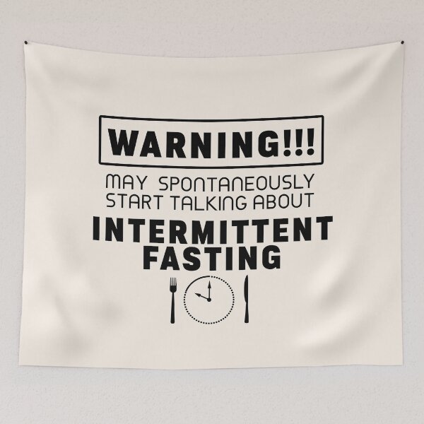 Item preview, Warning may spontaneously start talking about intermittent fasting designed and sold by PurrfectCorner.
