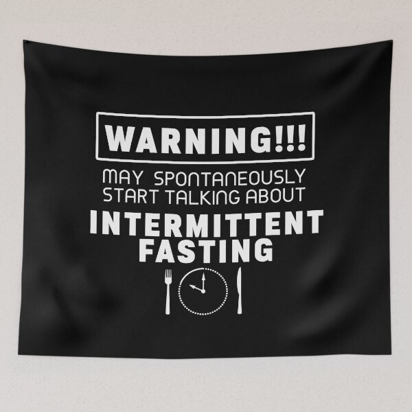 Item preview, Warning may spontaneously start talking about intermittent fasting 2 designed and sold by PurrfectCorner.