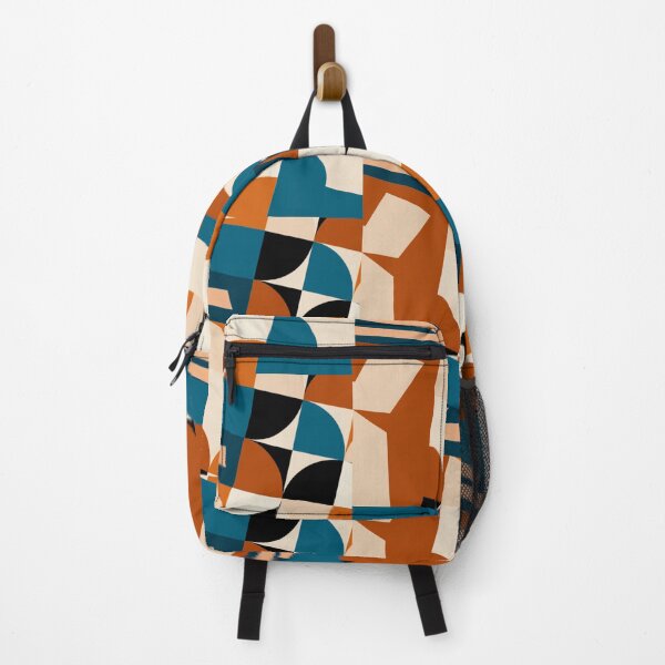 Item preview, Geo Pattern in Teal and Rust designed and sold by PlanetLucky.