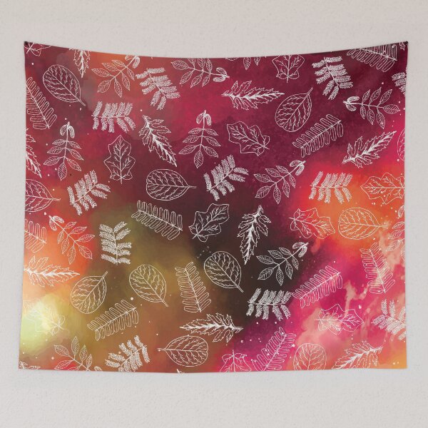 Item preview, Golden Pink Leaves designed and sold by patternme.