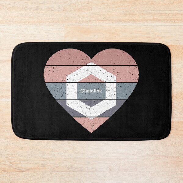 Item preview, Love Chainlink LINK Grunge Heart Sunset  designed and sold by Bitcoin-Fashion.