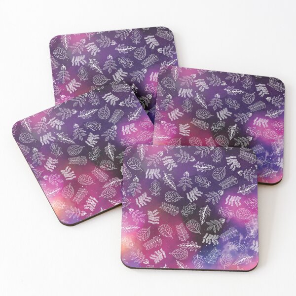 Item preview, Magical leaves purple pattern designed and sold by patternme.