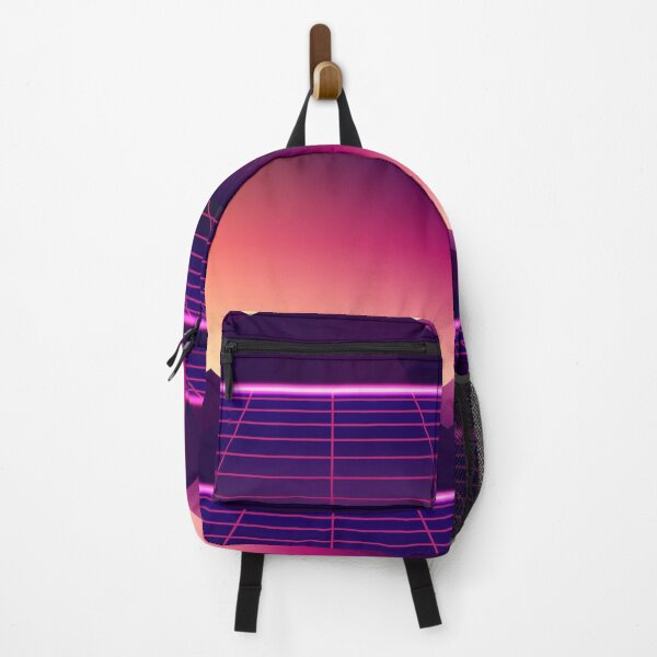 Item preview, Retro neon landscape background  designed and sold by ZenSarah.