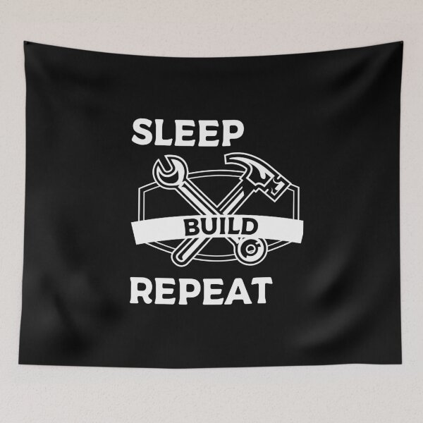 Item preview, Mechanic Eat Sleep Build Repeat Building Cool Gift Mechanic, Care designer Car Engine Builder designed and sold by tempotats.