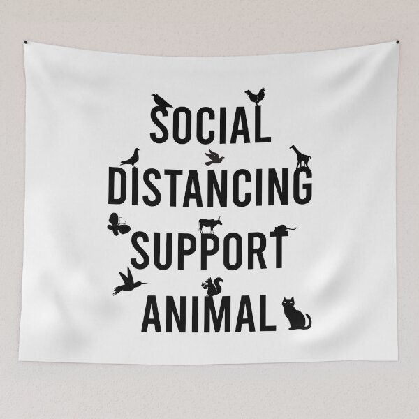 Item preview, Social Distancing Support Animal designed and sold by MJLdesigns.