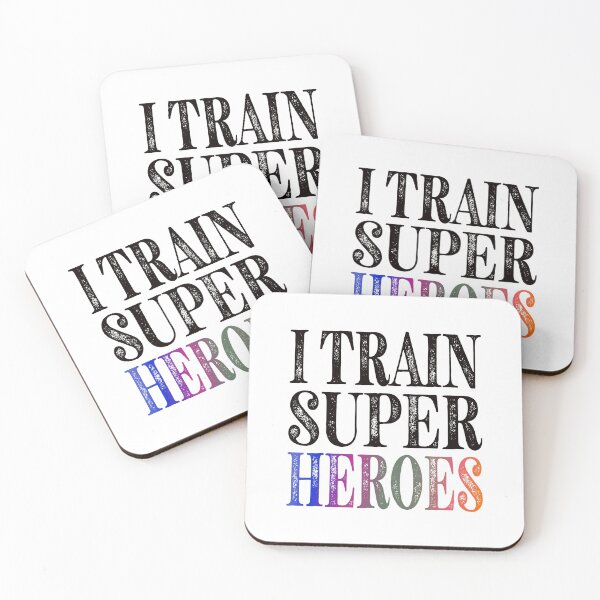 Item preview, I Train Super Heroes Essential Classic Sticker And Shirt Design designed and sold by Glike.