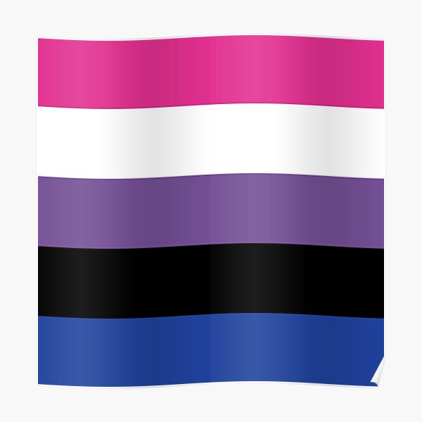 Gender Fluid Flag Poster By Lgbt Liberation Redbubble 