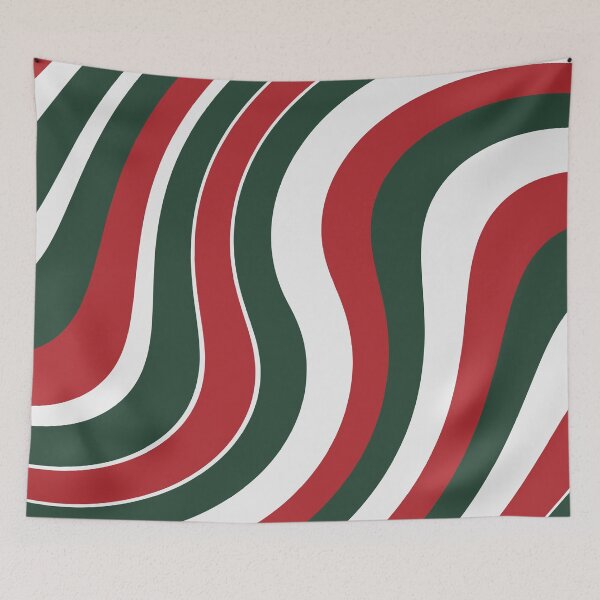 Item preview, Red Green White Swirls designed and sold by PSCSCo.