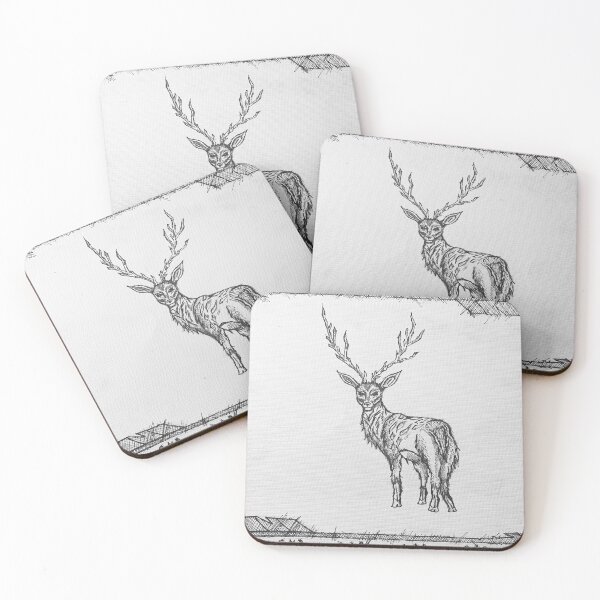 Item preview, Stag of Cerynea with Border designed and sold by AlcidesArtwork.