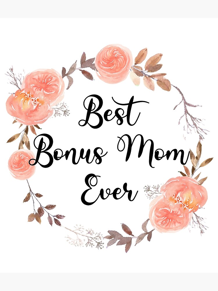 Bonus Mom Gifts Bonus Mom Canvas, Stepped Mom Wall Art, Bonus Mom