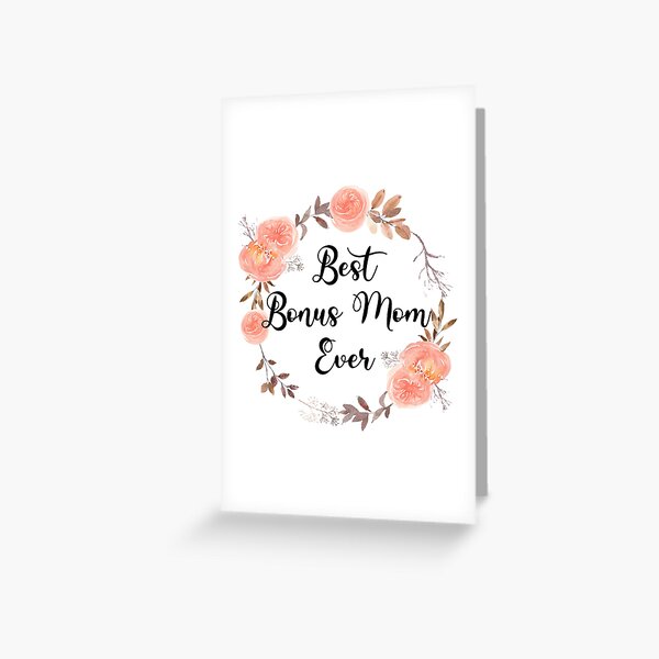 SOUSYOKYO Bonus Mom Christmas Card Gifts, Step Mom Gift Ideas, Thank You  Wallet Card for Stepmom from Daughter, I Love My Bonus Mother Wedding Day