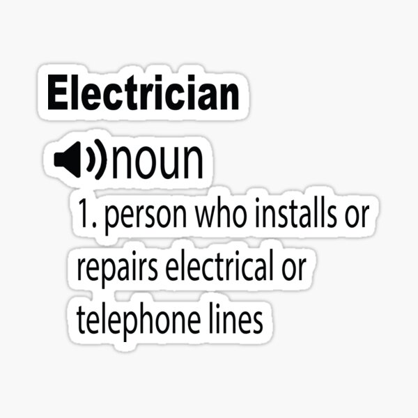 Item preview, Funny Electrician Definition designed and sold by All in One  Design.