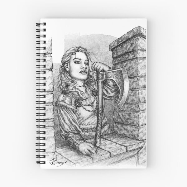 Item preview, Dwarf Lass on Battlements designed and sold by Brina Williamson.