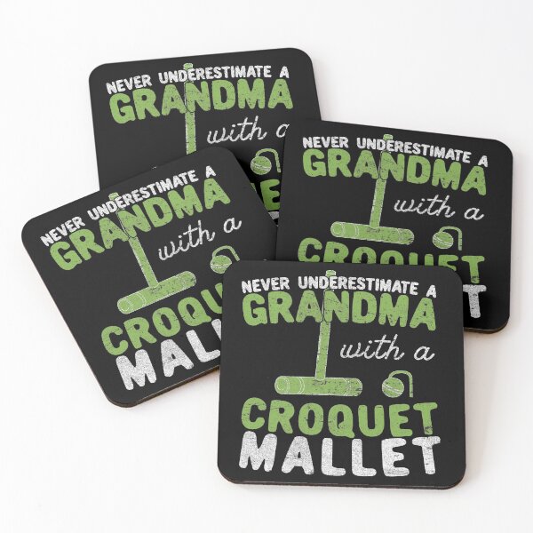 Item preview, Never Underestimate A Grandma with a Croquet Mallet designed and sold by Dan66.