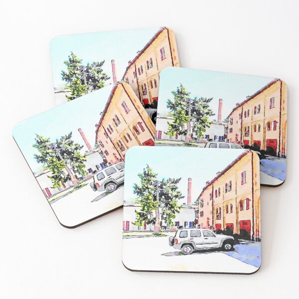 Item preview, Brisighella: courtyard with parked car designed and sold by Giuseppe Cocco.