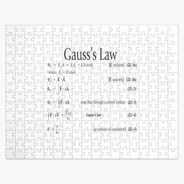 #Gauss's #Law, #GaussLaw, #Physics, Physics2, GeneralPhysics,  Jigsaw Puzzle