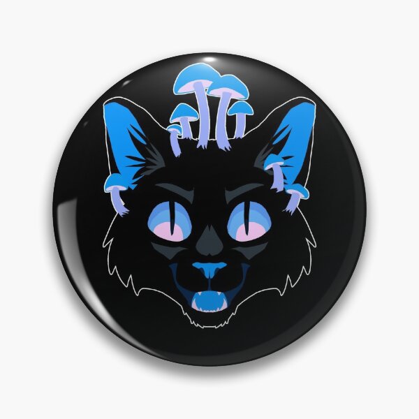 Item preview, Mushroom Cat - Blue designed and sold by paintedpaw-cat.