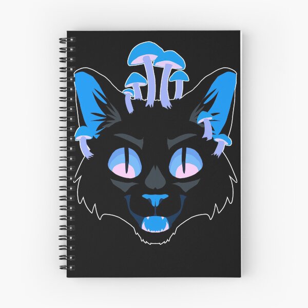 Item preview, Mushroom Cat - Blue designed and sold by paintedpaw-cat.