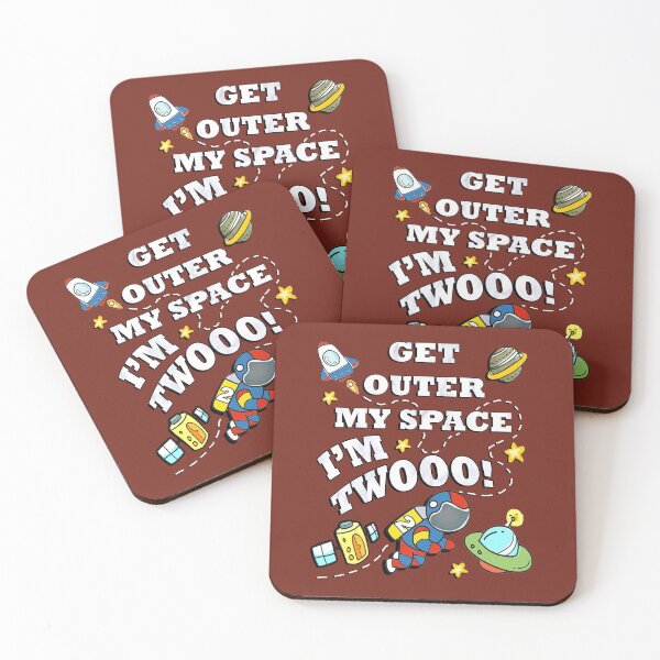 Item preview, Birthday for 2 Year Old, Get Outer My Space I'm Twooo! Cute Astronaut, Space Theme Birthday Cards & Gifts designed and sold by tamdevo1.