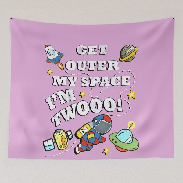 Item preview, Birthday for 2 Year Old, Get Outer My Space I'm Twooo! Cute Astronaut, Space Theme Birthday Cards & Gifts designed and sold by Cute & Sassy Custom Gifting Boutiques.