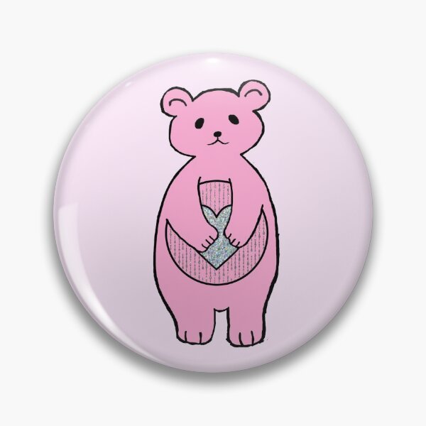 Item preview, Glitter pastel pink bear designed and sold by Joejo19.