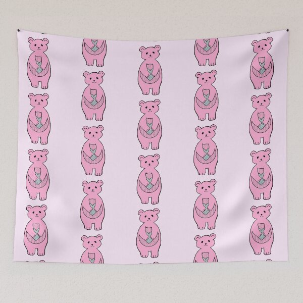 Item preview, Glitter pastel pink bear designed and sold by Joejo19.