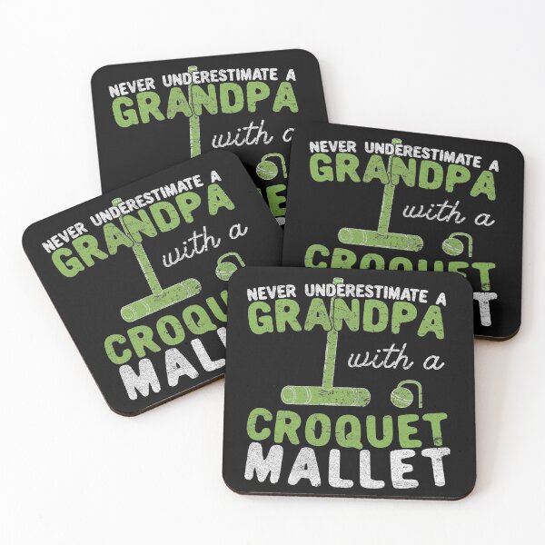 Item preview, Never Underestimate A Grandpa with a Croquet Mallet designed and sold by Dan66.