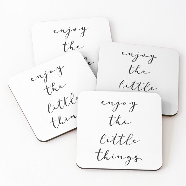 Item preview, Enjoy the little things happy quotr designed and sold by Ellie’s Illustration.