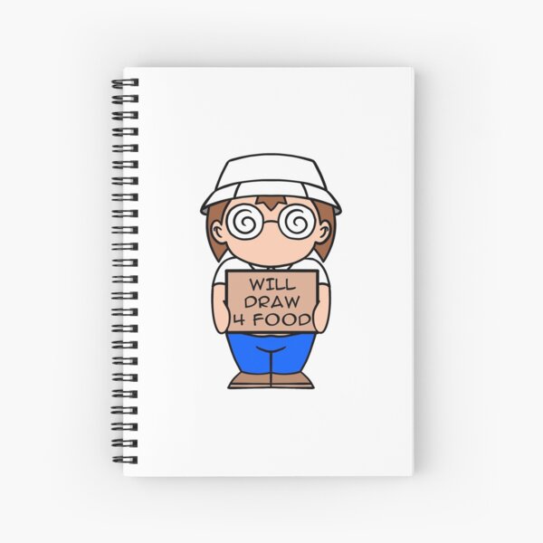 MAHO the Mad Art Hobo Spiral Notebook
