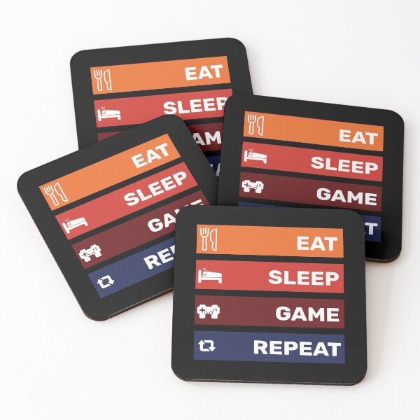 Item preview, Eat Sleep Game Repeat designed and sold by Sinfamous.