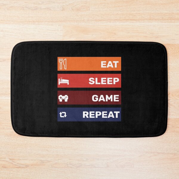 Item preview, Eat Sleep Game Repeat designed and sold by Sinfamous.