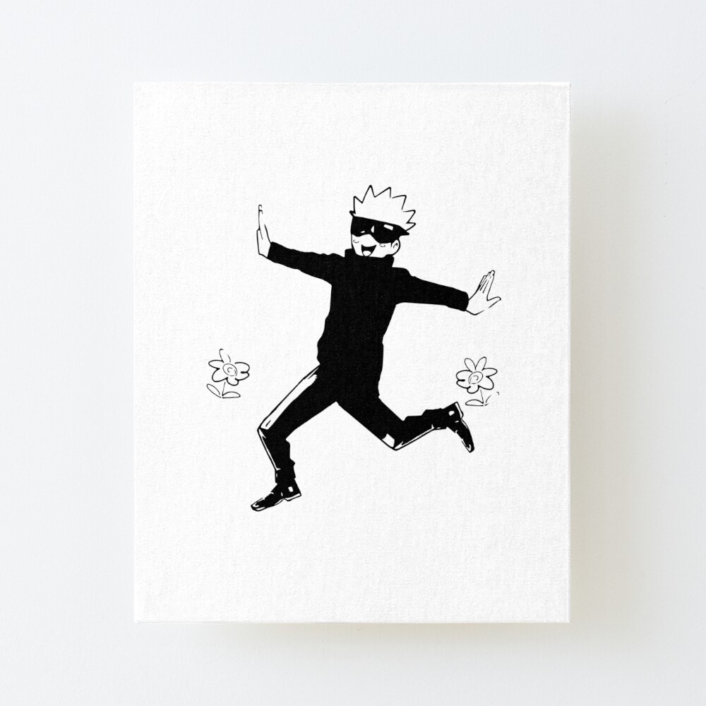 gojo satoru i ll murder you bukkorosu art board print by trashcanfandom redbubble