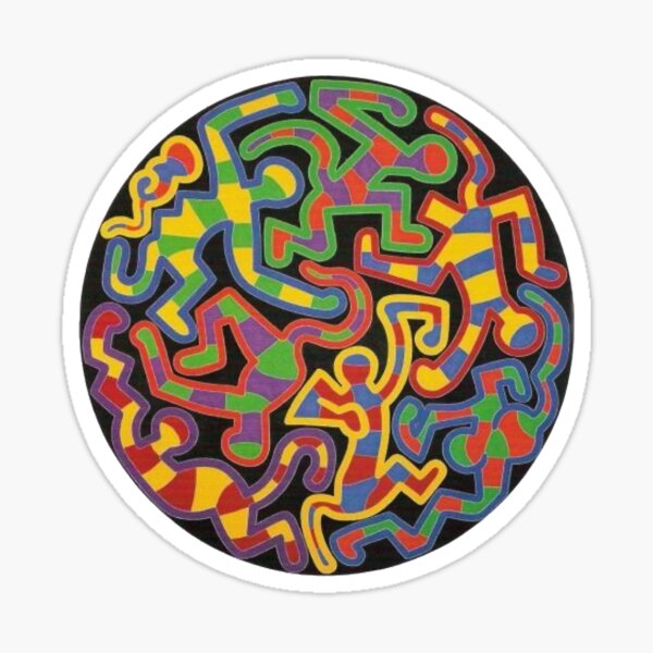 Aperçu de l'œuvre haring pop art créée et vendue par spdln.