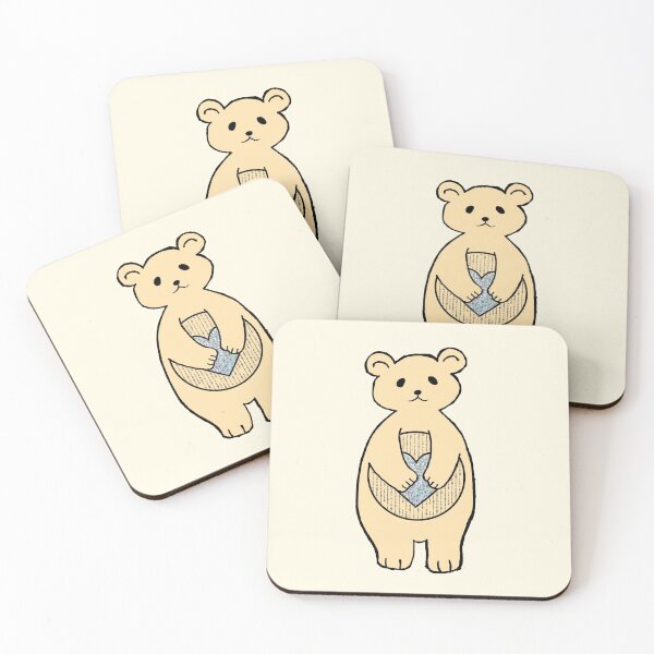 Item preview, Glitter pastel yellow bear designed and sold by Joejo19.