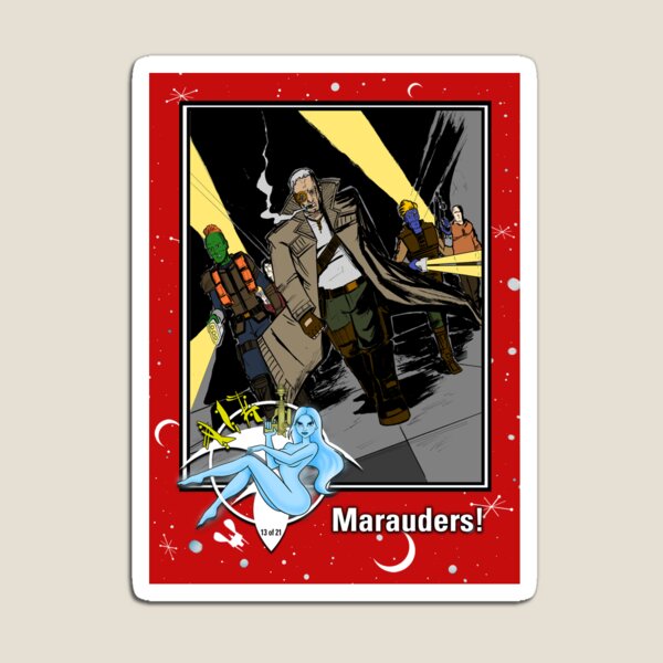 "MARAUDERS" TRADING CARD ART Magnet