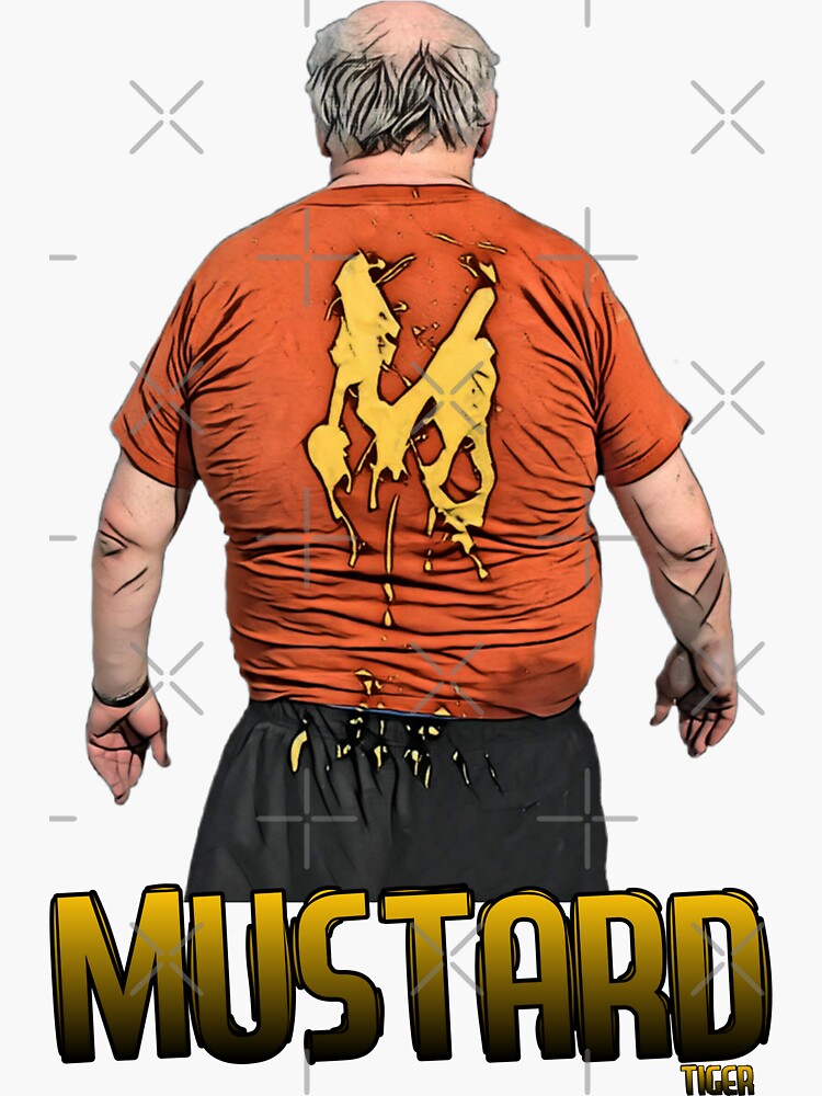 "Mustard Tiger" Sticker by JawKnee Redbubble