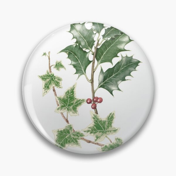 Item preview, Navidad Holly e Ivy en acuarela designed and sold by Fiona Cross.