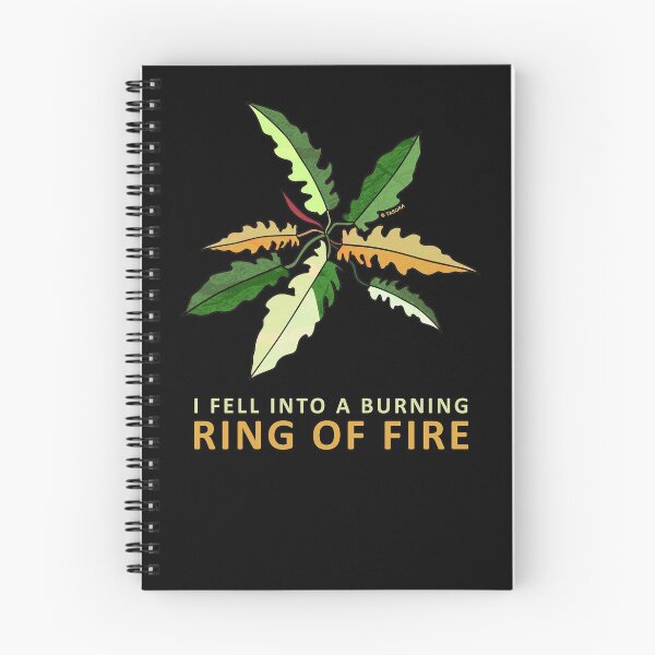 Item preview, Philodendron Ring Of Fire Slogan Art designed and sold by TASORA.