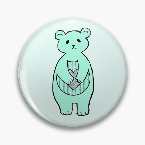Item preview, Glitter pastel cyan bear designed and sold by Joejo19.