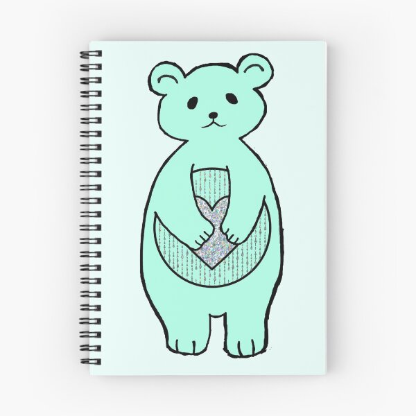 Item preview, Glitter pastel cyan bear designed and sold by Joejo19.