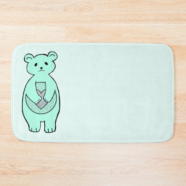 Item preview, Glitter pastel cyan bear designed and sold by Joejo19.