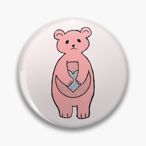 Item preview, Glitter pastel peach bear designed and sold by Joejo19.