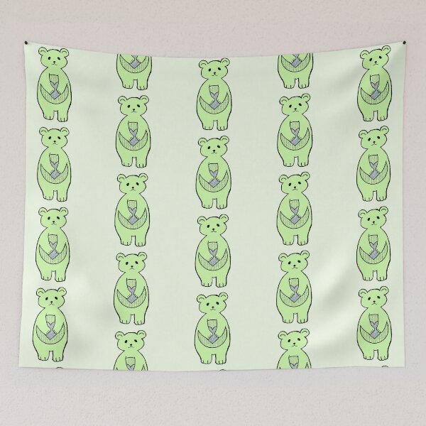 Item preview, Glitter pastel green bear designed and sold by Joejo19.