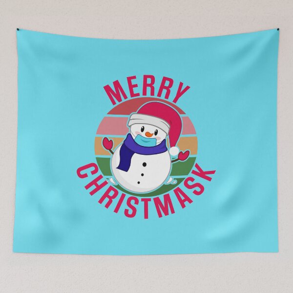 Item preview, Merry Christmask Masked Snowman Merry Christmas designed and sold by Piztees.