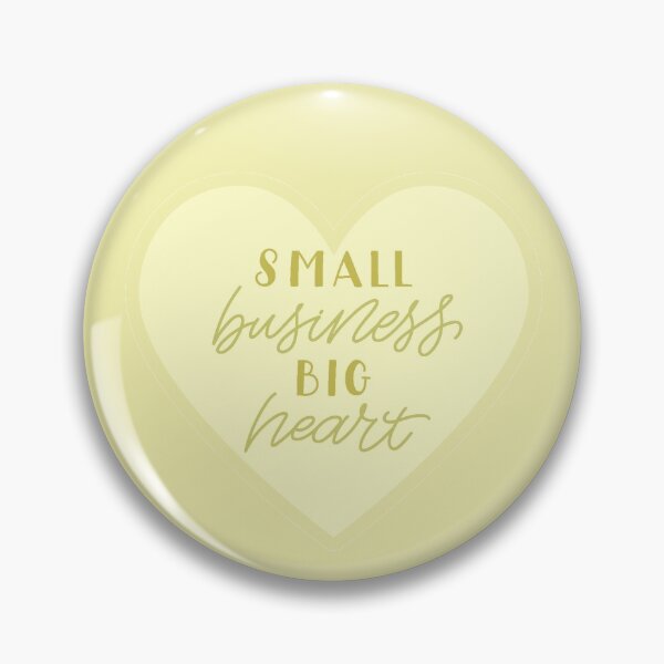 Item preview, small business, big heart in yellow designed and sold by prismatic paper co.