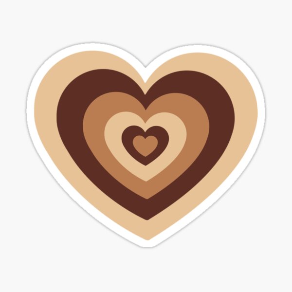 Item preview, Brown Latte Heart  designed and sold by FlowerDesigns3.